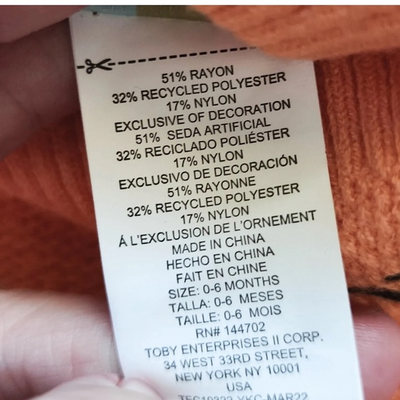 2 Piece My 1st Halloween Photo Op Knit Hat & Wrap Set Newborn October Baby - Picture 5 of 6